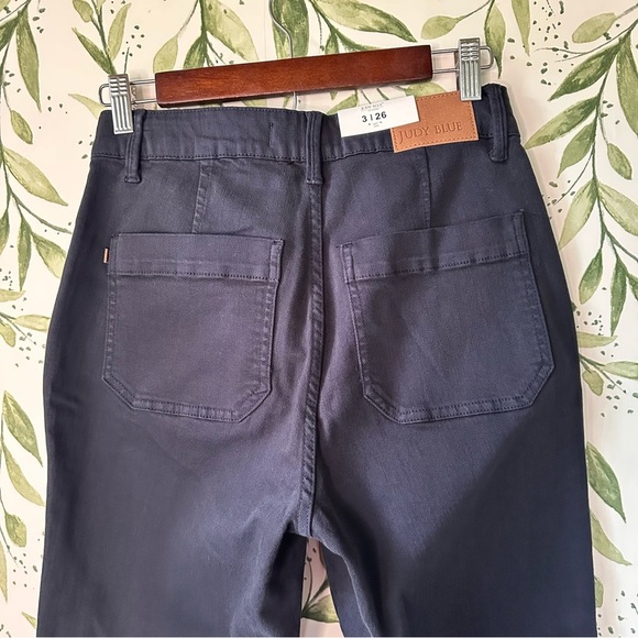 Judy Blue Double Cuff Joggers. Navy. Size 3 or 26. NWT. - Picture 6 of 14